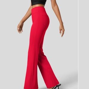 HALARA Red Boot Cut Work Pants
